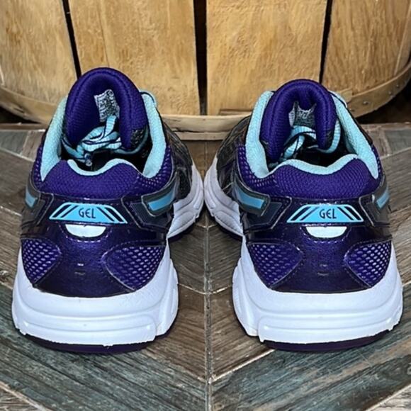 Asics Gel-Contend 2 Gray Purple Green Running Shoes Womens Size 7.5 EU 39 - Picture 6 of 11